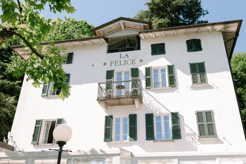 Villa la Felice is photographed from the front in a landscape photo taken by Mossfloor Photography 