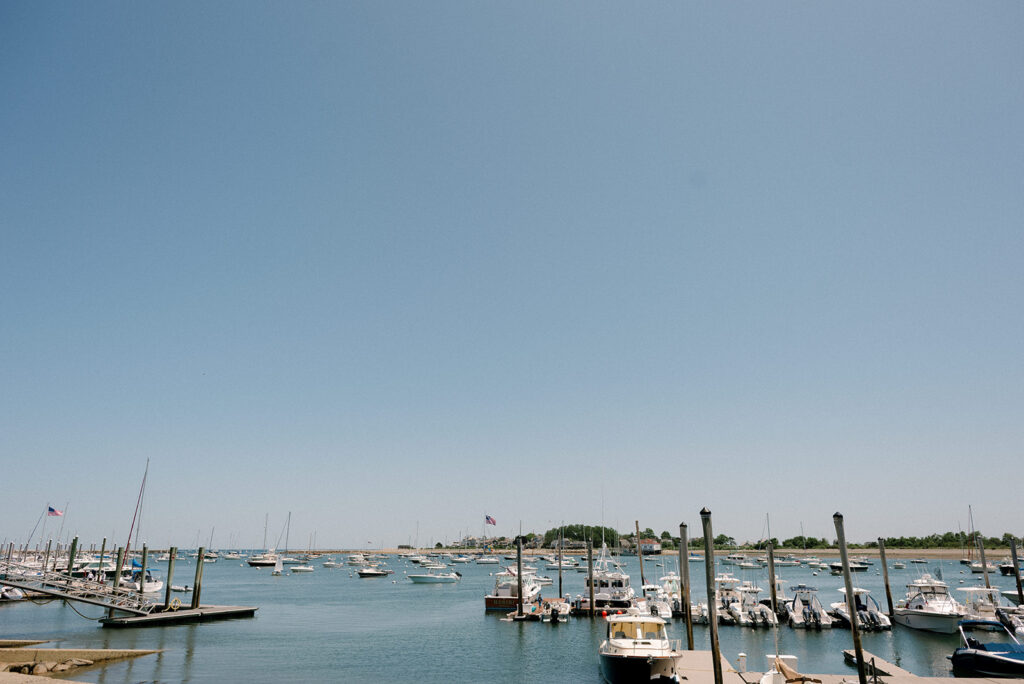 The harbor next to Barker House by Wedgewood Weddings is photographed 