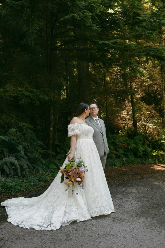 Washington state wedding photos at Deception Pass 