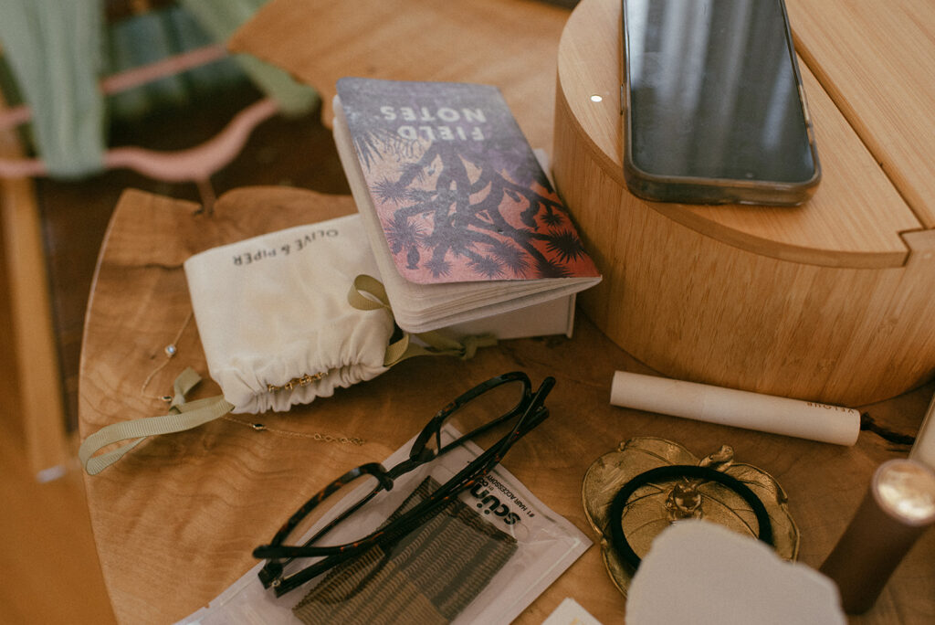 Summer camp theme details are photographed at a Washington State wedding 