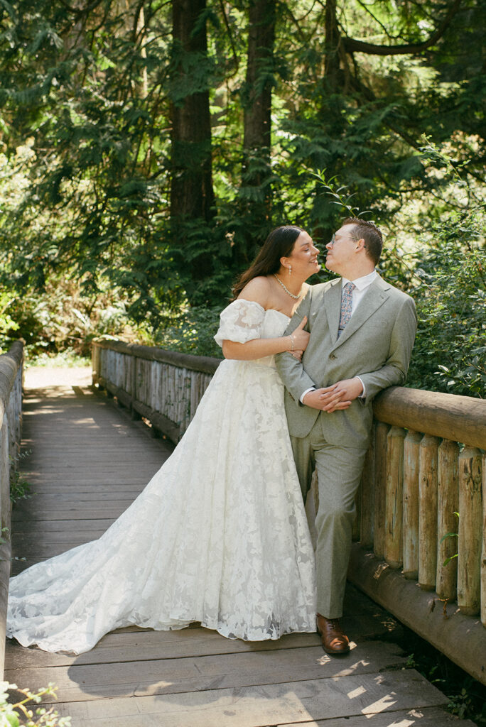 Washington state wedding portraits taken at Deception Pass